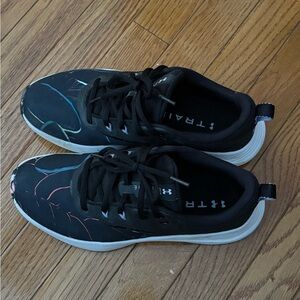 Under Armour Black and White Athletic Shoes